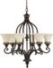 Steady Lighting Kroonluchter Metaal E27 Walnut 71.1cm