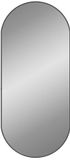 vidaXL Wandspiegel 100x45 cm ovaal zwart