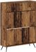 vidaXL Schoenenkast BREDA 78 x 24 x 103 cm Bewerkt hout Oud hout