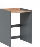 Vicco Wasmachinekast Viktor, Antraciet/Goudkleurig Eiken, 67.8 x 94.6 cm met rand