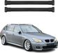 Omac Aluminium dakdragers voor BMW 5 Serie E61 Touring 2004-2010 – Tüv / Din 75302:2019 – Max belasting 75 kg – 2 stuks zwart