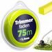 KADAX Cordon de débroussailleuse carré, 2,4 mm x 75 m, cordon de débroussailleuse pour débroussailleuses et débroussailleuses à moteur, cordon de coupe pour lames libres, outils de jardin (jaune)