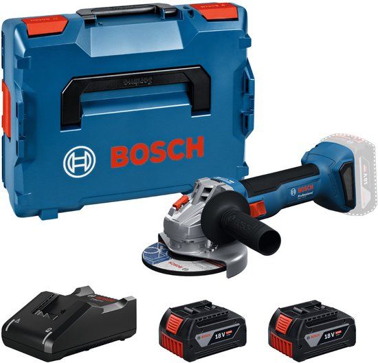 Bosch Professional GWS 18V-8 Accu haakse slijper 125mm 18V 5.0Ah in L-Boxx - 06019N9003