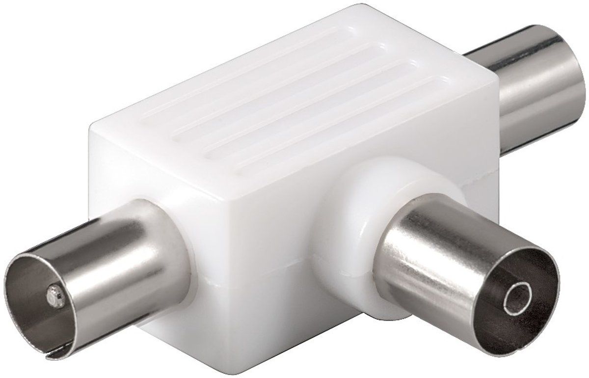 S-Impuls TV splitter met 2 uitgangen (plastic)