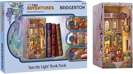 Revell Tiny Adventures Bridgerton Into the Light Book Nook met LED Verlichting