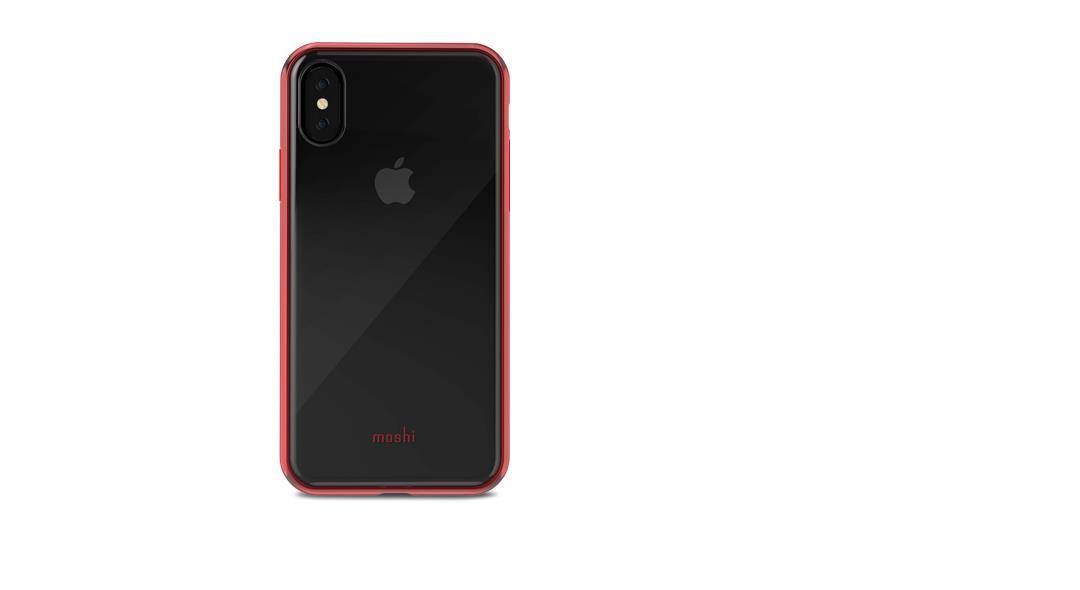 Moshi Vitros rood, transparant / iPhone X