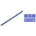 TRU COMPONENTS 1225512 Krimpkous zonder lijm Blauw 4.50 mm 2 mm Krimpverhouding:2:1 per meter