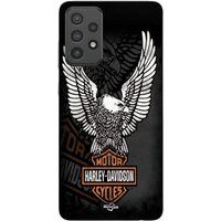 Maniacase Coque Pour Samsung Galaxy A73 Harley Davidson mini poster logo Aigle