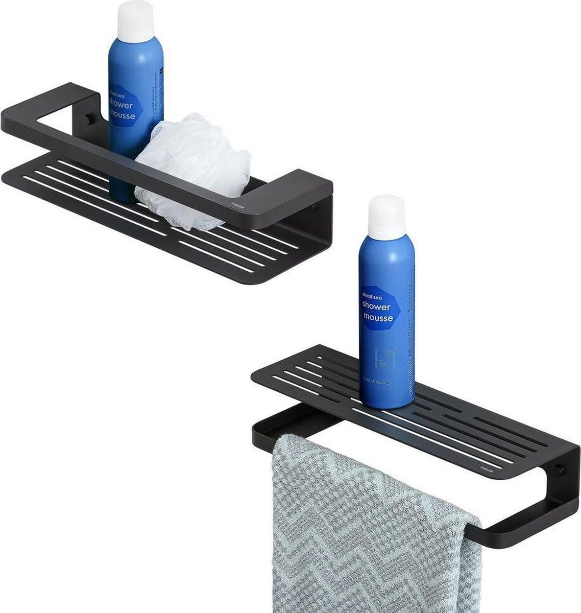 Tiger Caddy Douchemand / Handdoekrek 35 cm - Zwart