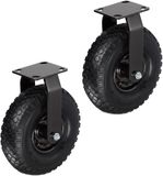 Merkloos Relaxdays Bokwielen - 2x - 3.00-4 - zwart