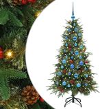 vidaXL Kunstmatige Hinged Kerstboom met 150 LED Groen 150 cm PE en PVC