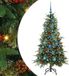 vidaXL Kunstmatige Hinged Kerstboom met 150 LED Groen 150 cm PE en PVC