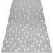Rugsx - Tapis En Corde Sizal Flat 48779/637 Fleurettes Gris Crème Grey 140x200 Cm