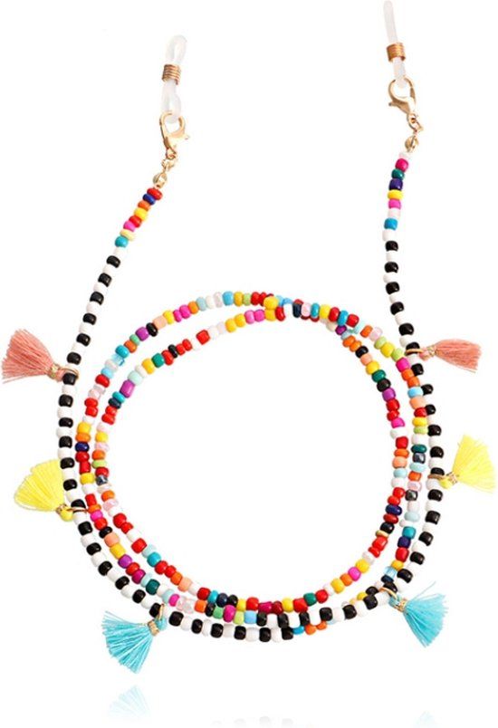 Deja Jewels Multicolor Bohemian Koord voor Zonnebril of Leesbril