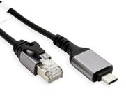VALUE USB-C naar RJ45 LAN kabel | Slimline | USB3.0 | CAT6 | zwart | 3 meter