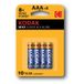 Kodak Max Super Alkaline AAA LR03 Piles - Pack de 4