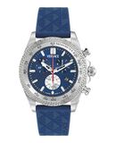 Versace Chrono X VE9K00124 Horloge - Siliconen - Blauw - Ø 44 mm
