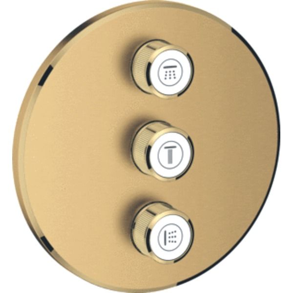 GROHE SmartControl afbouwdeel v. inbouwkraan volume (stopkraan) v. 3 functies rond brushed cool sunrise 29122GN0