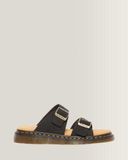 Dr. Martens Josef Suède Sandales à enfiler Noir Taille : 47