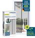 HOBERG insecten- en pollenwerend gordijn | Hordeur met XXL-magneetbanden | Insectenwering voor balkondeur | Pollenwerend gaas – ook ideaal als vliegenhor | 80 x 210 cm