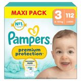 Pampers Premium Protection Luiers Maat 3 (6-10 kg) 112 stuks
