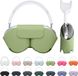 kwmobile Cover voor Over-Ear Koptelefoon - Compatibel met Apple AirPods Max / AirPods Max 2 - Polyester - Pastelgroen