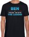 Bellatio Decorations Ben Voornaam cadeau - The man, The myth the legend - zwart - heren - XXL