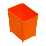 PVC boîte de rangement boîte de rangement taille S 92x70x94mm orange