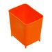 PVC boîte de rangement boîte de rangement taille S 92x70x94mm orange