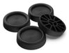 Meliconi 656167 Tapis anti-vibrations 4 pièces Noir