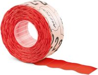 Meto Prijslabels etiketten 22 x 12 mm, fluor rood, verwijderbaar, 6000 stuks