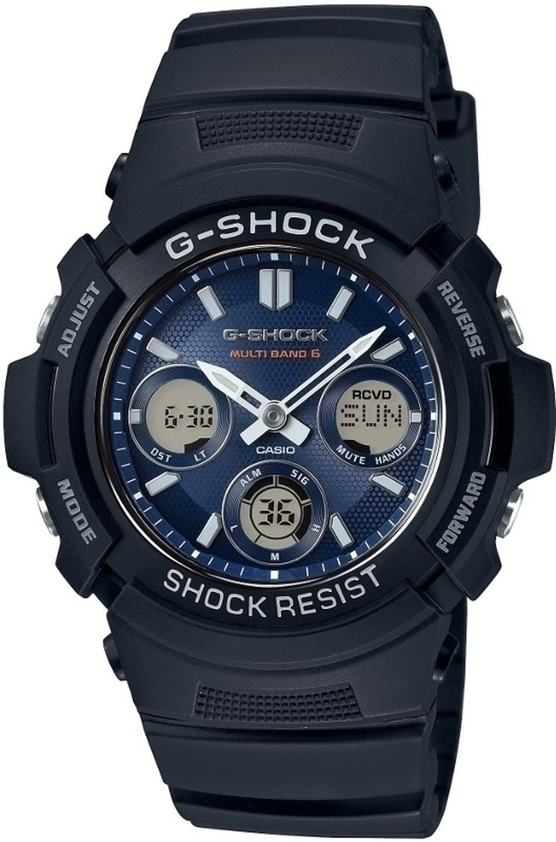 Casio G-Shock AWG-M100SB-2AER - Horloge - Kunststof - Zwart - 46 mm