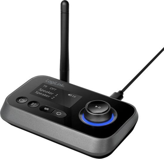 LogiLink BT0062 Bluetooth 5.0 Audio/Video Extender - Black