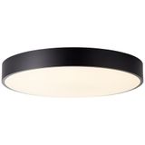 Brilliant SLIMLINE Plafonnier Noir Métal Ø49cm 60W LED