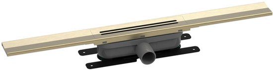 Easy Drain R-line Clean Color Douchegoot - 90cm - Brushed Brass