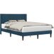 Lit Double Bleu 120 x 190 cm Velours