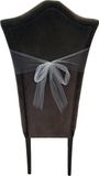 PartyDeco Tule stof op rol - 5x - grijs - 15cm x 9meter - Organza/mesh decoratie stoffen