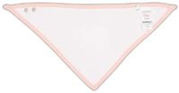 Babybugz Bandana Slabbetje Baby BZ023 Katoen Unisex Wit Poederroze Drukknopen One Size