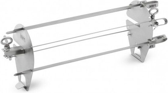 Weber Crafted Rotisserie Braadspiesenset - Grijs, RVS