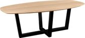 QUVIO Eettafel Sofia - Deens ovaal - 220x110 cm - W-poot - FSC® gecertificeerd mangohout - Naturel