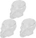 Merkloos Inovra Plus - Verre de crâne 3 pièces 75ML - Verres en forme de crâne - Décoration de fête d'Halloween