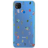 Montee de fleurs Bedrukt siliconen hoesje compatibel met Xiaomi Redmi 9C