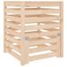 VidaXL Compostbak 63,5x63,5x77,5 cm massief grenenhout