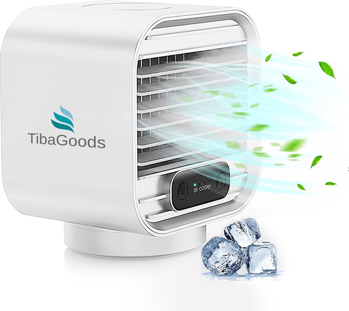 TibaGoods - Draagbare / mobiele luchtbevochtiger - Aircooler - Ventilator - Inclusief Luchtbevochtiger - 1,5 Liter