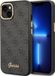 GUESS Telefoonhoesje geschikt voor Apple iPhone 14 Plus - Polycarbonaat & PU - Grijs