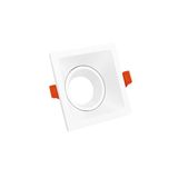 Glowster Witte vierkante ring