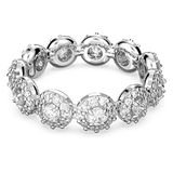 Swarovski Una Angelic ring, ronde taille, wit, gerhodineerd metaal