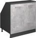 Vicco Rion meuble pour mur incliné – 80 x 81.6 cm avec 2 portes, corps de meuble 60 cm de profondeur Béton