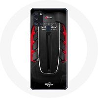Maniacase Hoesje voor Samsung Galaxy A21S Audi RS Logo rood