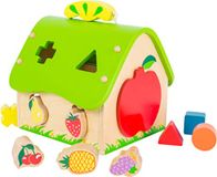Small Foot Vormenstoof Fruit huis - 9 verschillende fruitelementen van massief hout - Houten speelgoed vanaf 1 jaar
